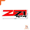 Holden Colorado RED BLACK Z71 4x4 Side Body Rear Sticker Decal (03-11)