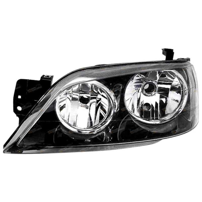 Ford BA BF Falcon Fairmont LH Headlight BLACK (2002-2006)