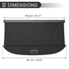 Nissan Kicks (2018-2024) Gloss Black Retractable Cargo Cover