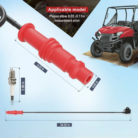 Polaris Ranger 500 / 400 Ignition Coil Spark Plug (2004–2014)