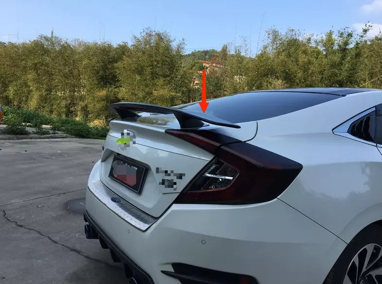 Honda Civic Glossy Black Sedan Universal Spoiler Wing with Light (2016-2021)