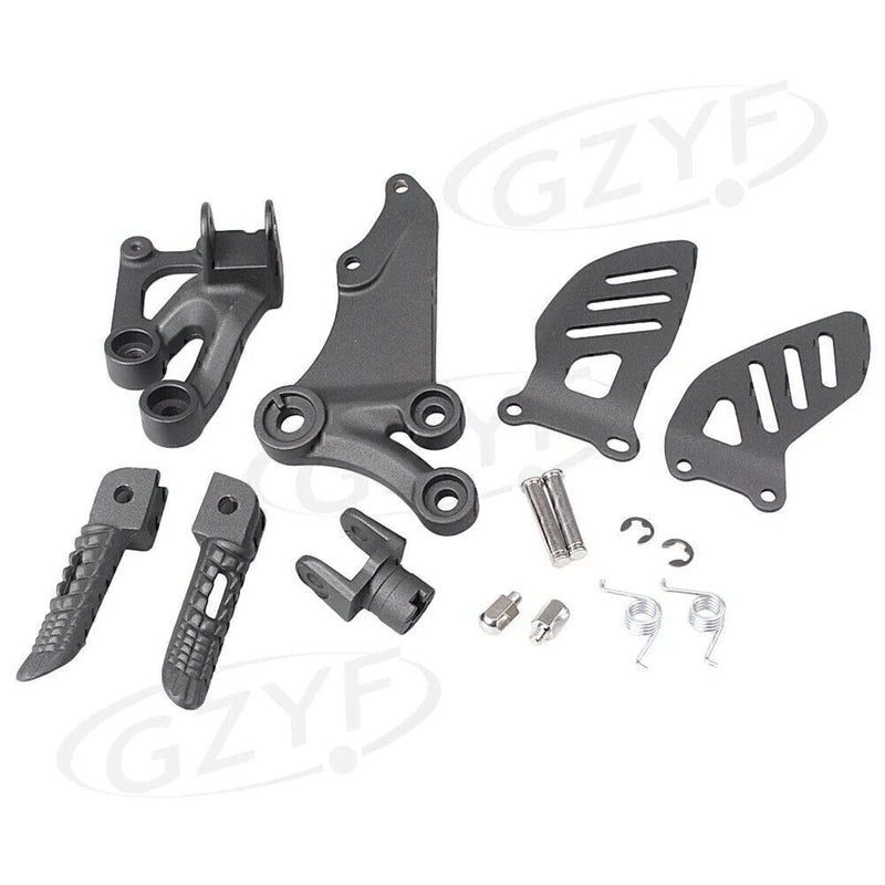 Suzuki GSXR600 GSXR750 (2006-2010) Black Alloy Rider Front Foot Pegs