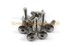 Kawasaki Ninja 10x Carenatura Bulloni M6x20mm Inox Pan Testa Pulsante