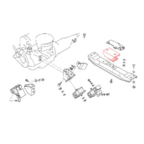 Nissan Datsun 720 DX GL Ute  1980-1986 Rear Engine Mount