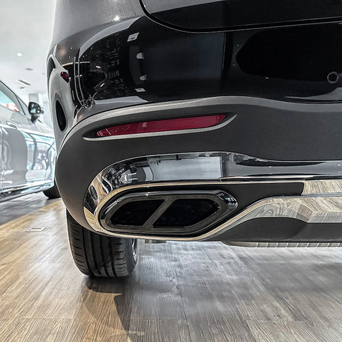 Mercedes Benz GLC X254 2 x Rear Bumper Exhaust Pipe Trim (2023-2023)