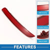 Kia Rio EX, LX, SX 1.6L (2012-2015) Red Rear Left Bumper Reflector