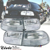 Honda Civic EG 3DR Clear White Rear Tail Light (1992-1995)