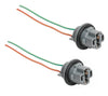 2 x Wedge Car Stop Light Globe Socket Harness Connector