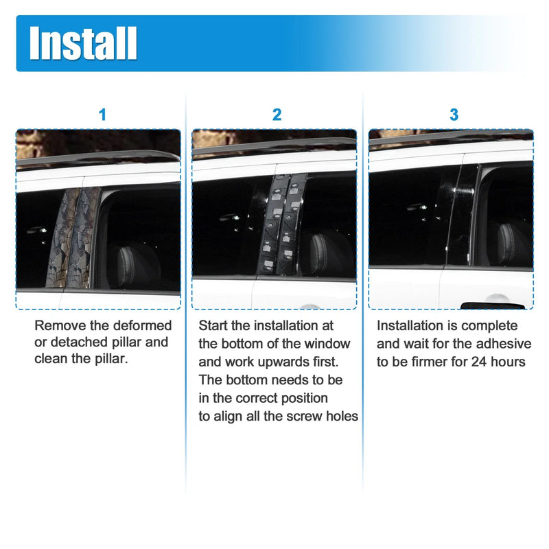 Ford Explorer 2011 (2011) - Left & Right Pair Windshield Pillar Trim