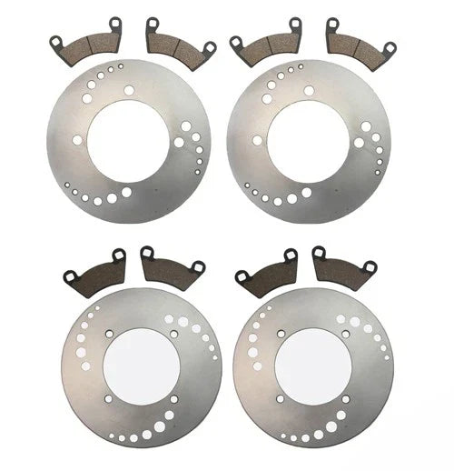 Polaris Ranger 500 4x4 EFI HO Front & Rear Brake Rotors & Pads (2009–2010)