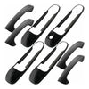 Dodge Ram 1500 2500 3500 4500 5500 8 x Black Door Handle Covers (2009-2018)