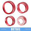 GMC Sierra 8 Pcs AC Vent Ring Cover Trim Aluminum Alloy Red (2014-2018)