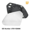 Hyundai Sonata Heated Left Side Mirror Glass Replacement (2016-2017)