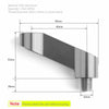 M10 x 1.25mm Right Thread Mirror Extension Pair