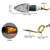 Motorcycle 4 x Motorcycle Turn Signal Lights Amber 12V LED Housing