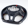 Ford Mustang Mach-E Carbon Flat Bottom Leather Steering Wheel (2021-2024)