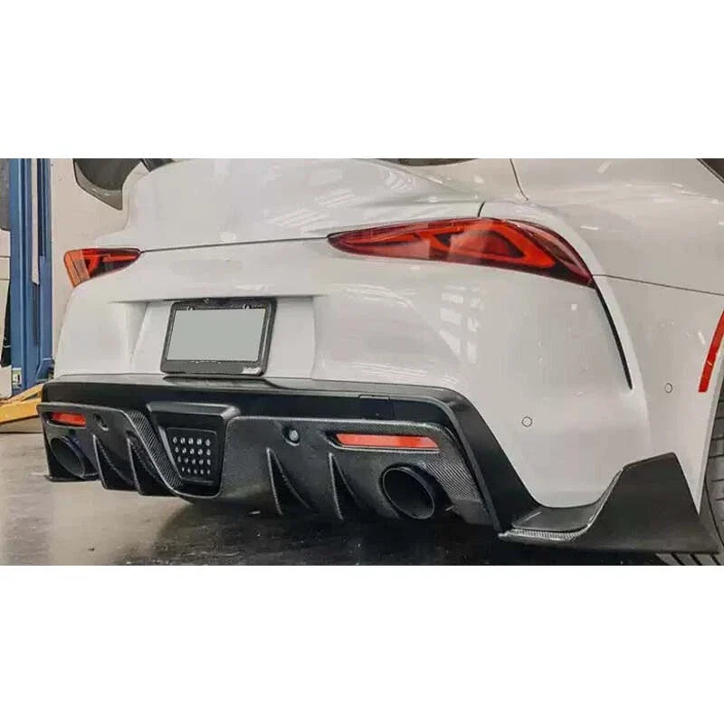Toyota Supra A90 2019-2024 REAL Carbon Fiber Refit Rear Bumper Diffuser
