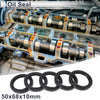 Oil Seal 5 Pcs Seal Ring Rotary Shaft Seal NBR Rubber 50x68x10mm Black