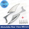Kawasaki Motorcycle Chrome Custom Rear View Side Mirrors