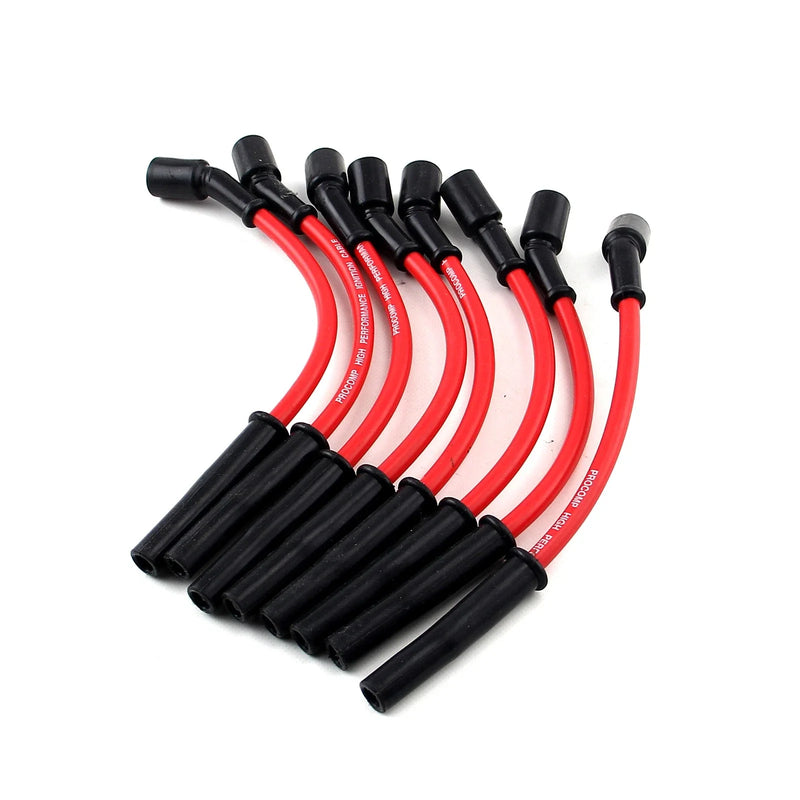 Chevy LS1 LS2 LS3 LS6 Coil On Cover Red Spark Plug Wires
