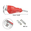 Set Universal Coffin Cut Large Motorcycle Handlebar Hand Guards Red Plastic