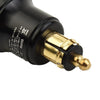 Adapter Charger USB Aluminum Alloy Black DIN Socket Model