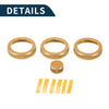 Land Rover Range Rover Evoque Media Knob Covers 4 x Gold Tone (2012-2018)