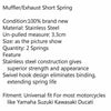 BL F3 2 x Exhaust Springs (Universal, 64mm, Stainless Steel)