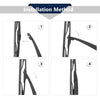 BMW E39 Touring Rear Windshield Wiper Arm Set 450mm 18in (1996-2003)