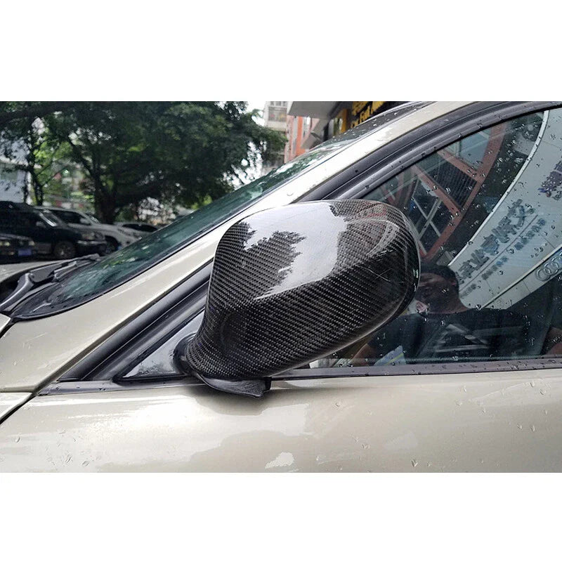 BMW E92 E93 06-08 Real Carbon Wing Rearview Side Mirror Cover Caps Trim fit