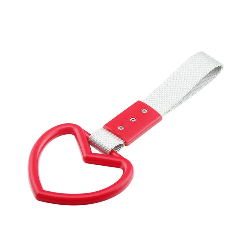 Train Bus Drift Charm Tools Red Heart JDM Tsurikawa Ring Handle Strap