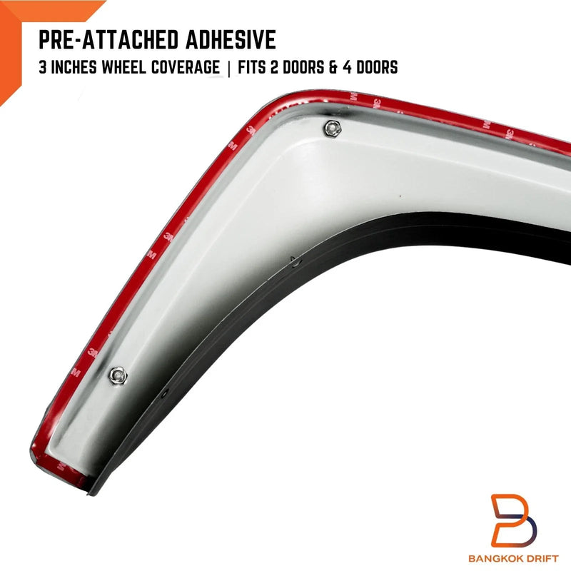 Mitsubishi Triton Ute 3" Matte Black Bolted Fender Flares (2019-2023)