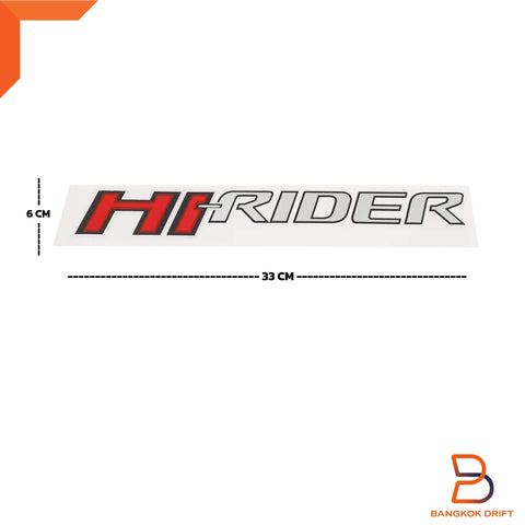 Ford Ranger PX MK1 T6 Red Silver HI-RIDER Side Decal Stickers (11-15)