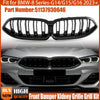 BMW G14 G15 G16 840i Gloss Black Dual Slats Front Kidney Bumper Grill (2024)