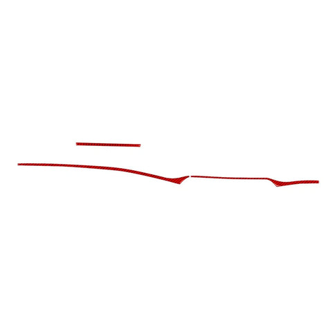 Kia Stinger 2018-2023 Red RHD Dashboard Panel Cover Trim Strips