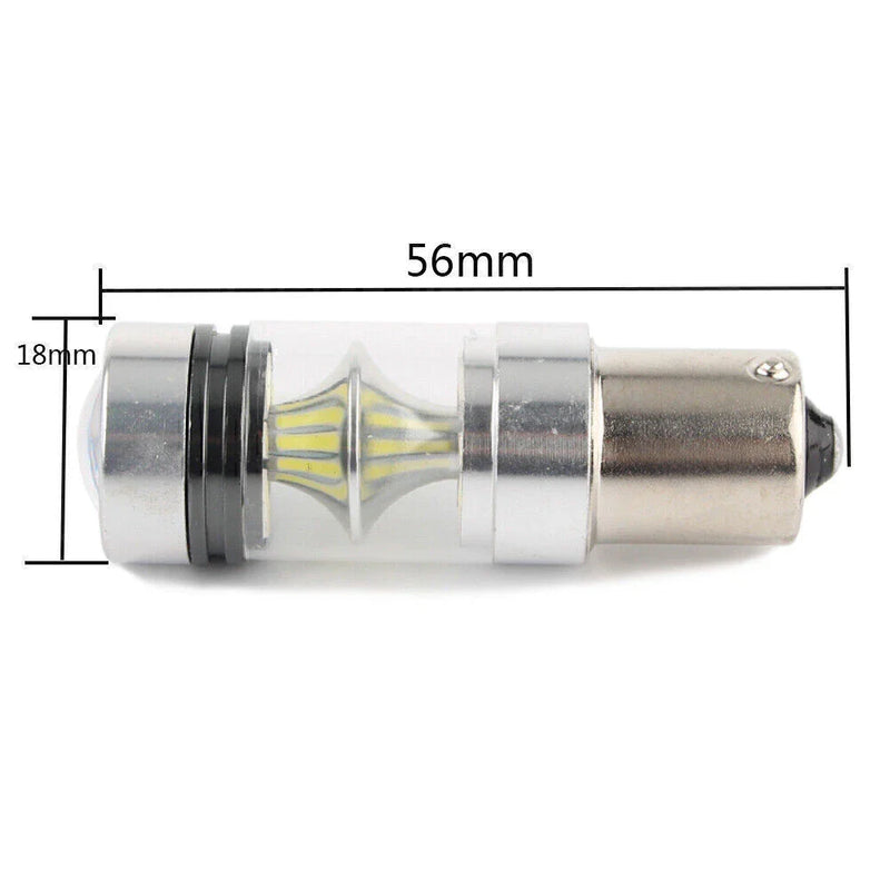 Car Reverse Bulb New 1 x 100W 1156 S25 P21W BA15S LED Backup Light (2023)