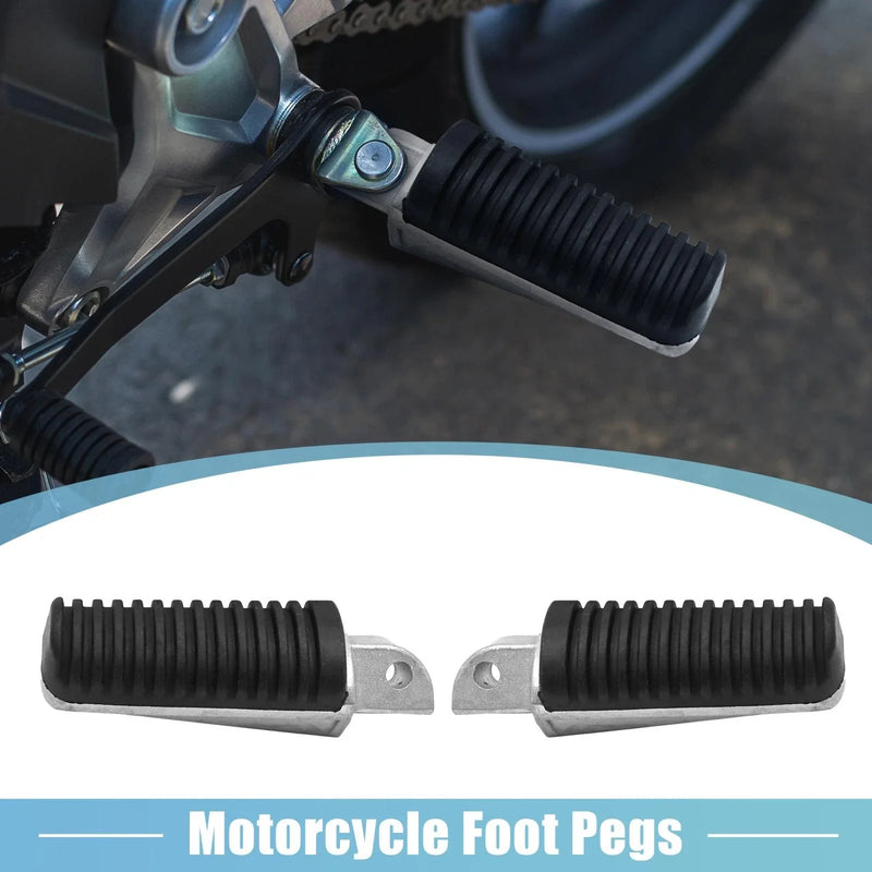 Motorcycle Pair 8mm Aluminum Alloy Rearsets Footpeg Black