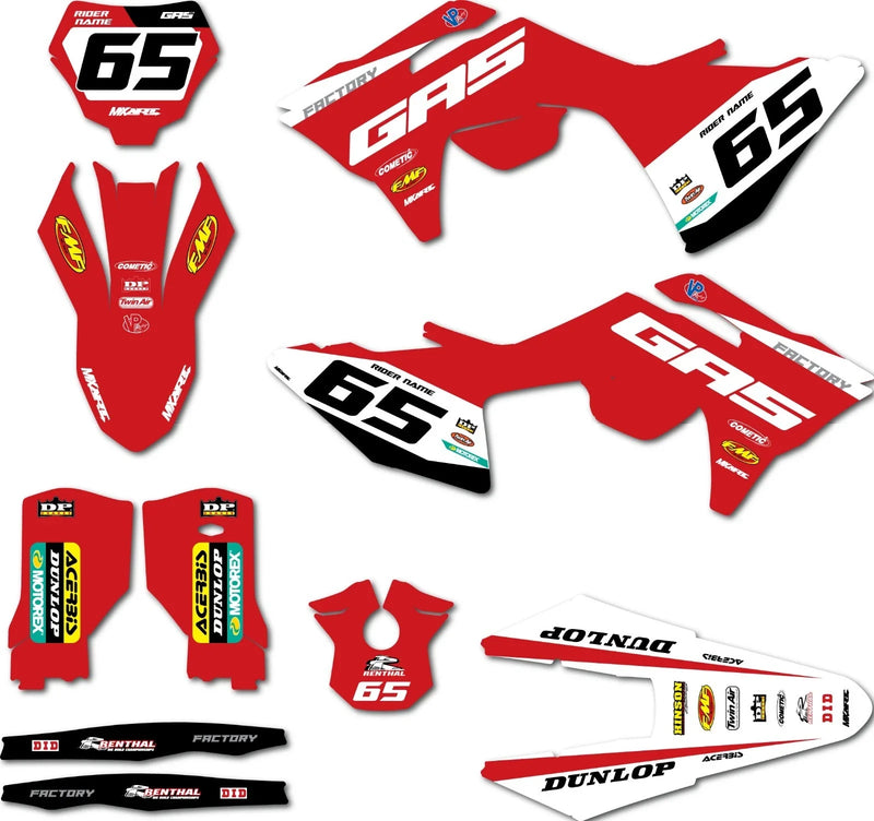 Gas Gas MC 450F Graphics Decals Stickers (2024-2025)