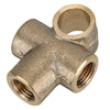 Brass 3-Way Brake Line Pipe