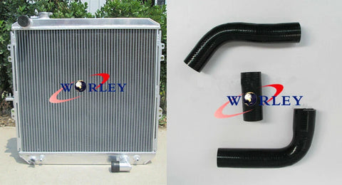 Toyota Hilux LN106 LN111 2.8L Diesel 52mm Aluminum Radiator & Hose (88-97)