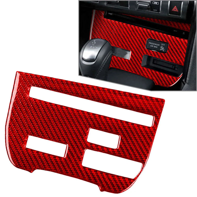 Nissan GTR R35 (2008-2016) Carbon Red Central Console CD Panel Cover Trim
