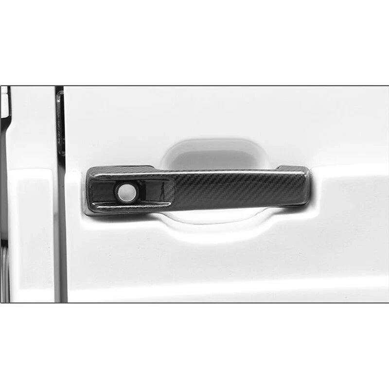 Benz G-Class G500 G350 2010+ 5pcs Real Carbon Fiber Door Handle Cover Trim