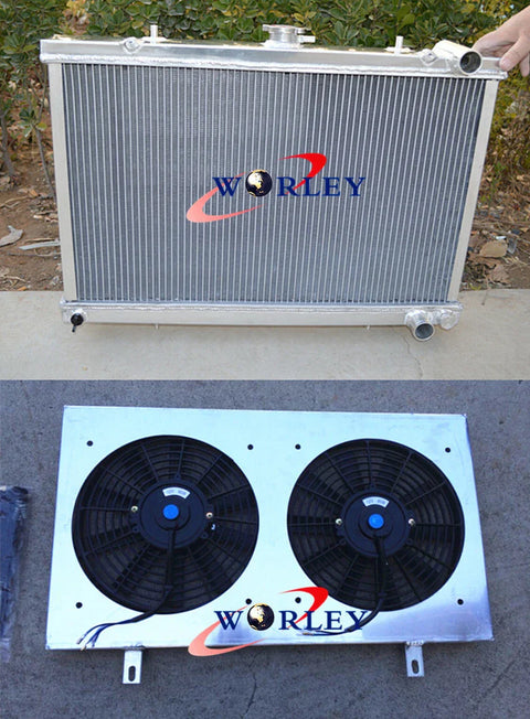 Nissan Skyline R32 GTST 52mm Aluminum Radiator & Fan Shroud (1989-1994)