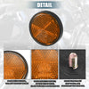 Motorcycle 12 x Universal Safety Spoke Reflective with Screw Orange