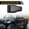 Jeep Carbon Fiber Pattern Rear Window Hinge & Nozzle Decals (Fits All Years)
