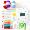 Beginners 58PCS Crochet Kit with Yarn & Rubber Grips