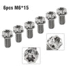 Motor Bike / Bicycle 6pcs M6x15mm Titanium Torx Head Flange Screws