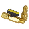 HVAC 1/4" SAE Air Conditioning Refrigerant Ball Valve (R410A, R134A, R12, R22)
