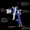 Airbrush HVLP H827 Spray Gun 600ml Cup 2.0mm Nozzle