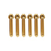 Motorcycle Bike 6 x M8x55mm Titanium Torx Head Flange Screws